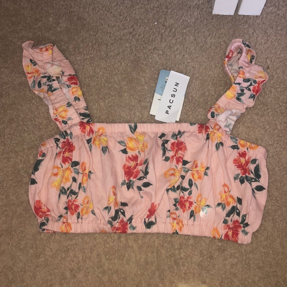 Floral Multi Color Crop Top